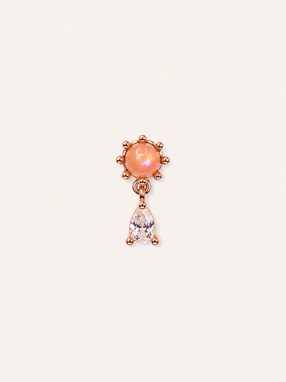 Rose pink ball teardrop