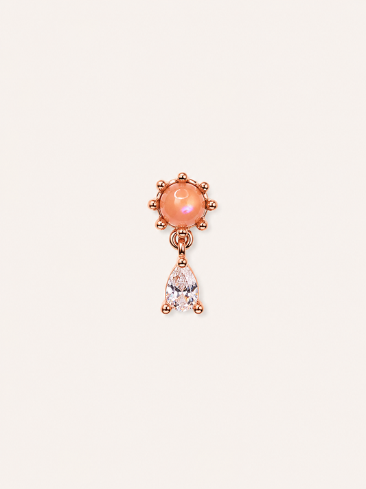 Rose pink ball teardrop