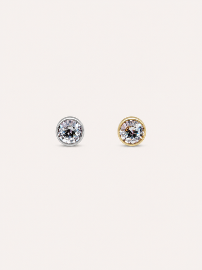 CZ flat back 6mm