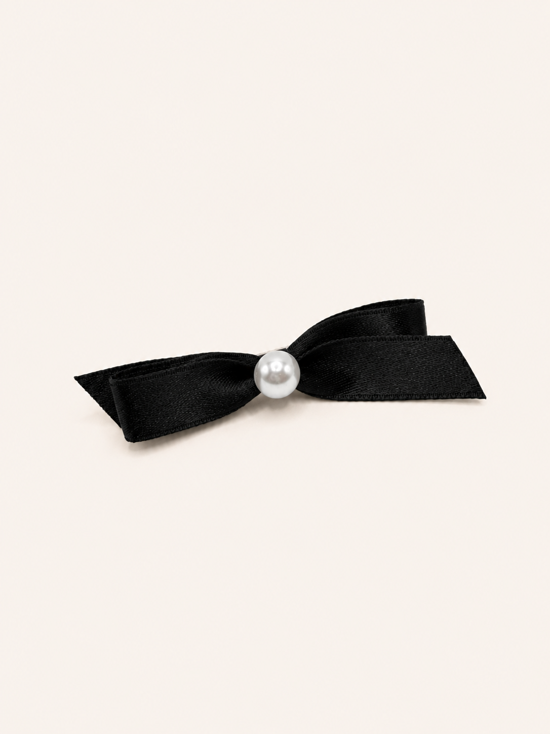 Pearl Slim Bow Alligator Clip