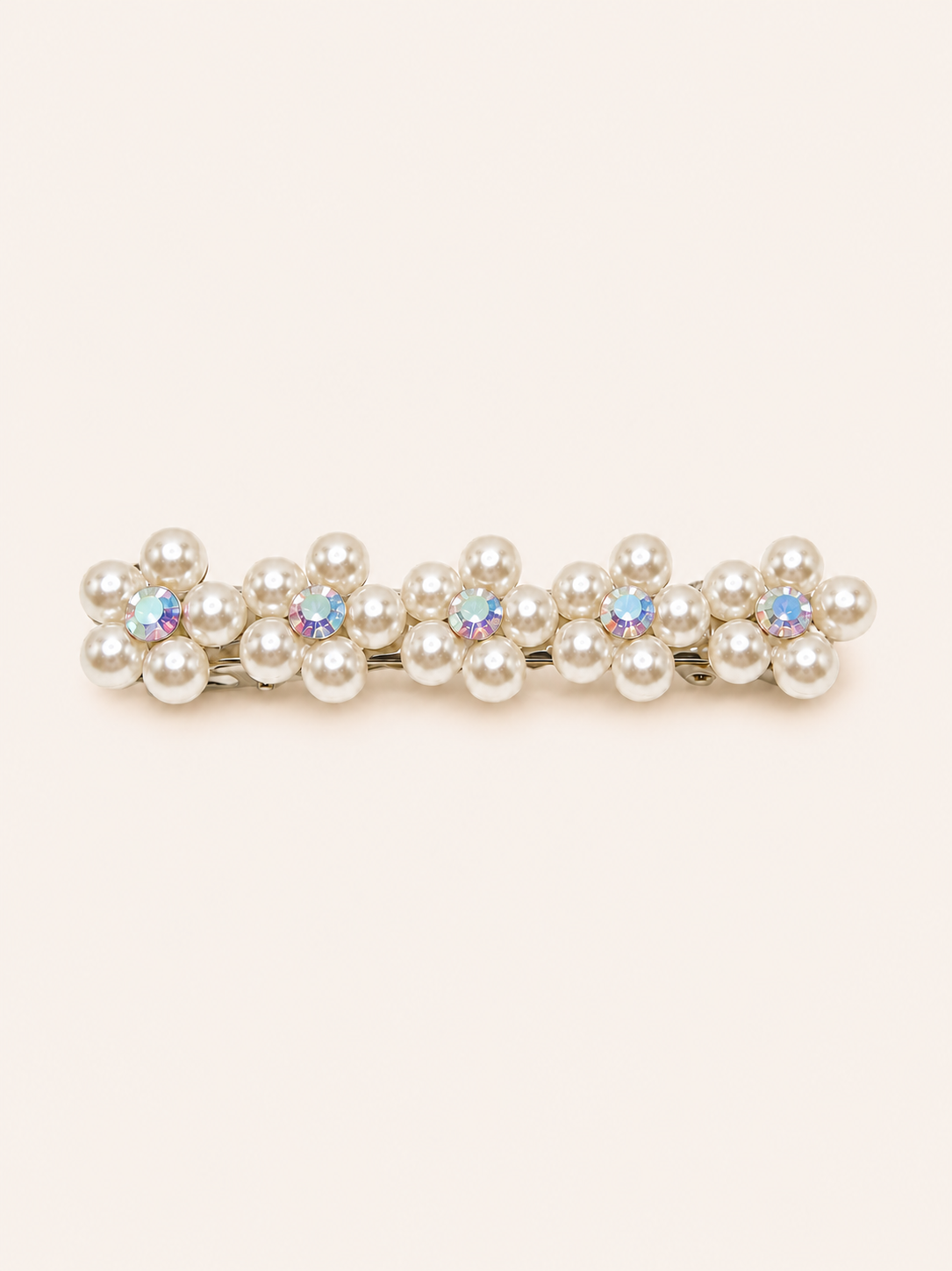 Pearl Floral Alligator Clip