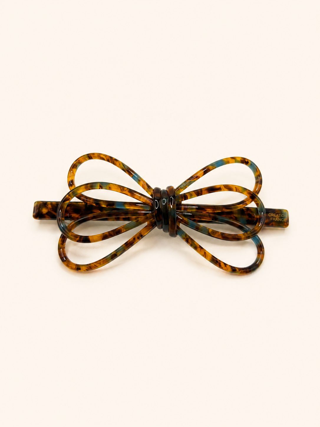 Layered Outline Bow Barrette