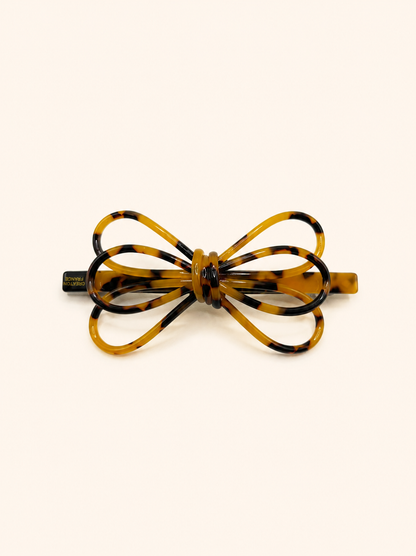 Layered Outline Bow Barrette