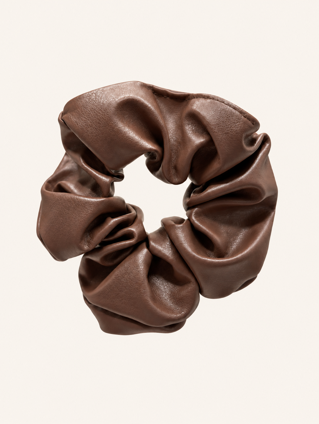 Vegan Leather Scrunchie