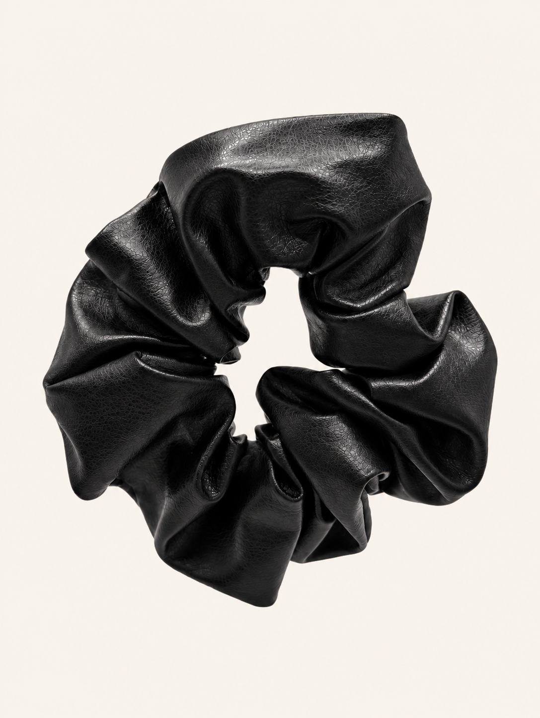 Vegan Leather Scrunchie