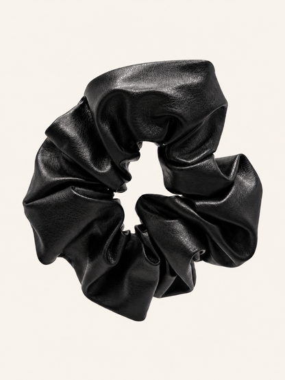 Vegan Leather Scrunchie