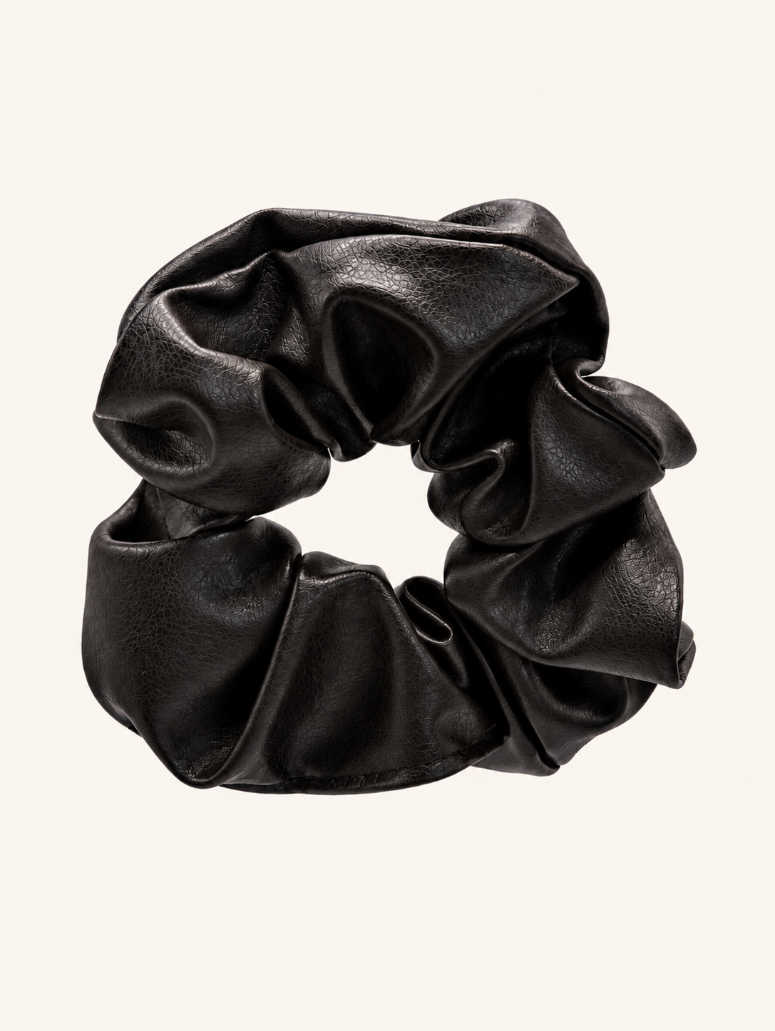 Vegan Leather Scrunchie