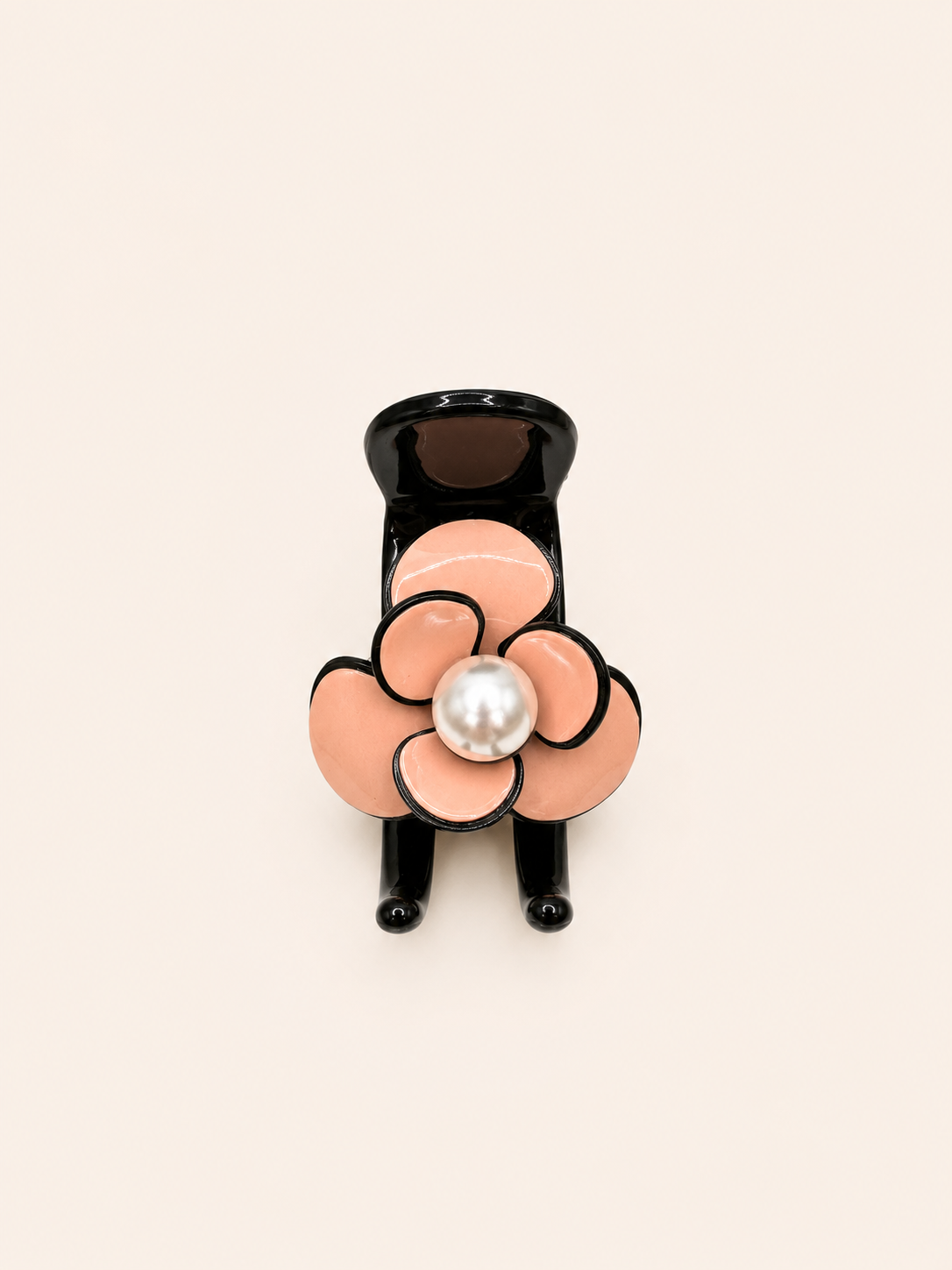 Rosé Camellia Claw Clip