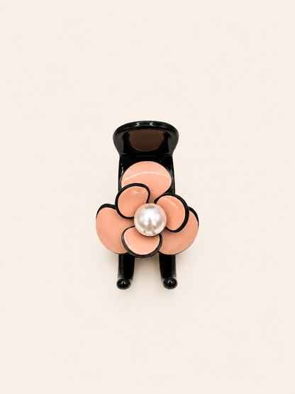 Rosé Camellia Claw Clip