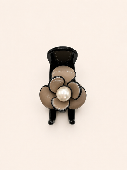 Rosé Camellia Claw Clip