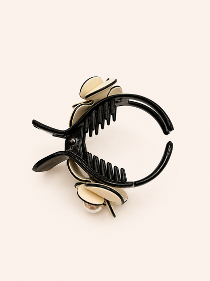 Rosé Camellia Claw Clip