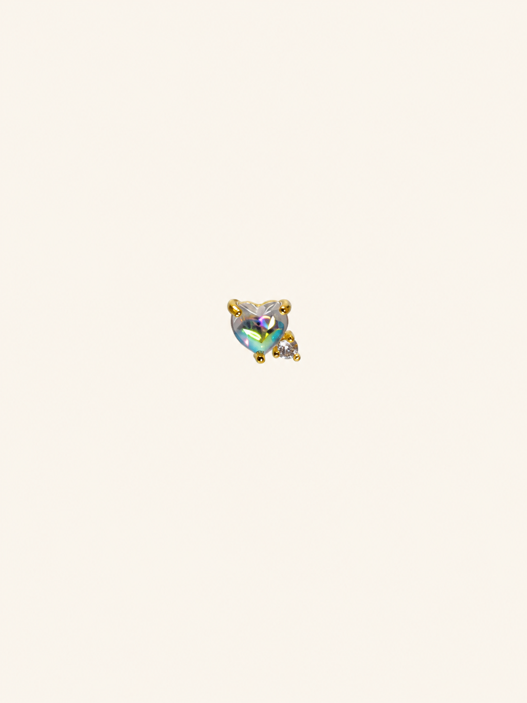 Heart CZ Dot