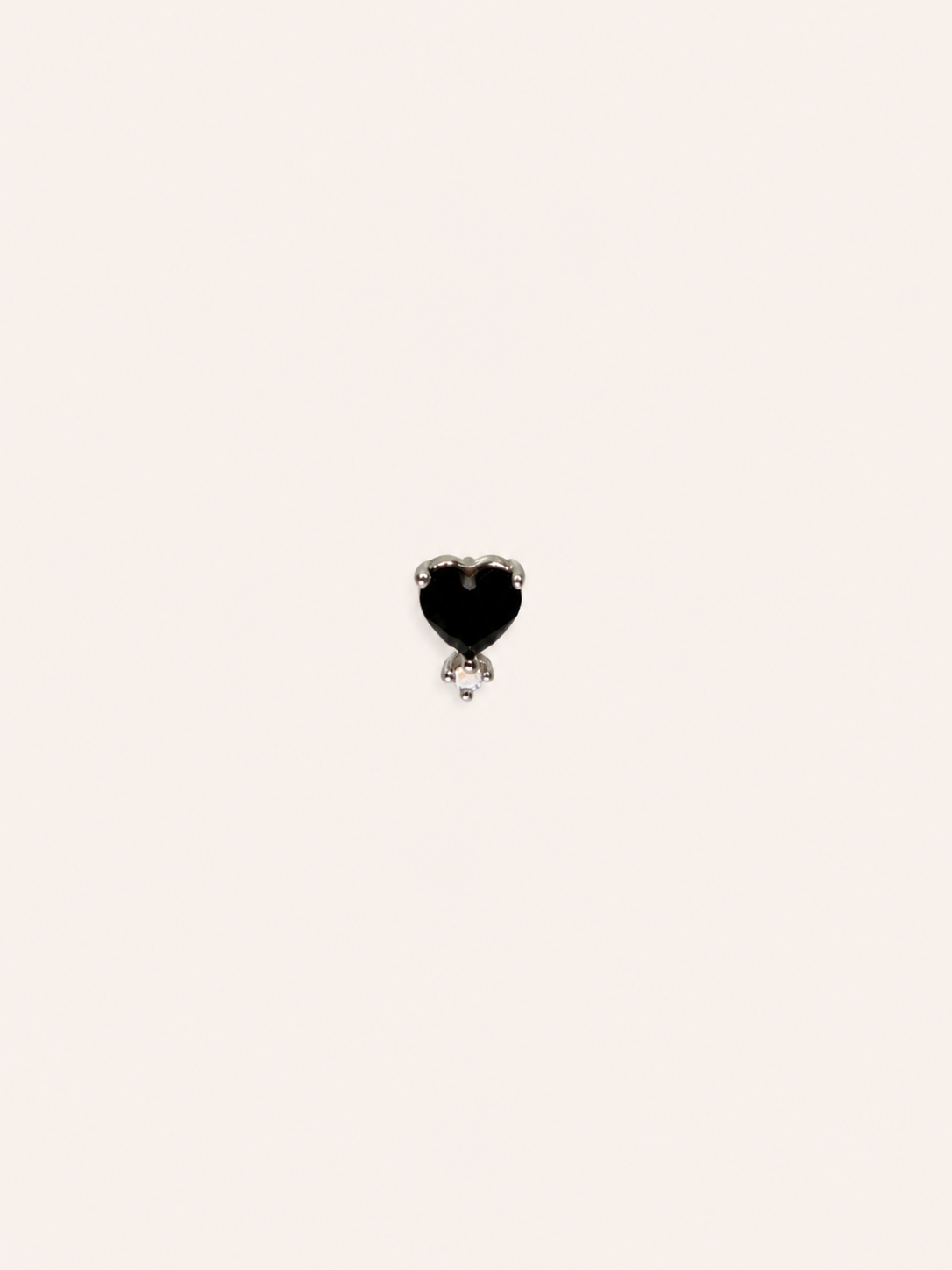 Black Heart tiny CZ