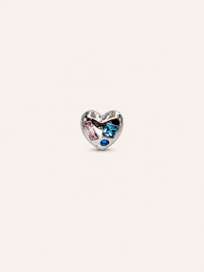 Multi Color CZ Heart