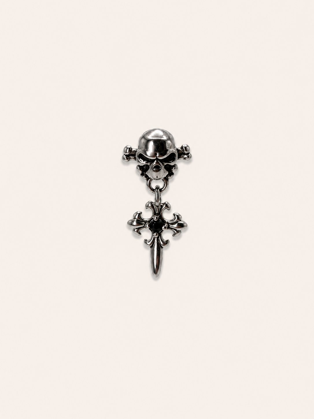 Gothic Skull Cross drop