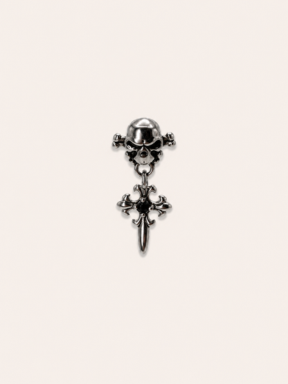Gothic Skull Cross drop