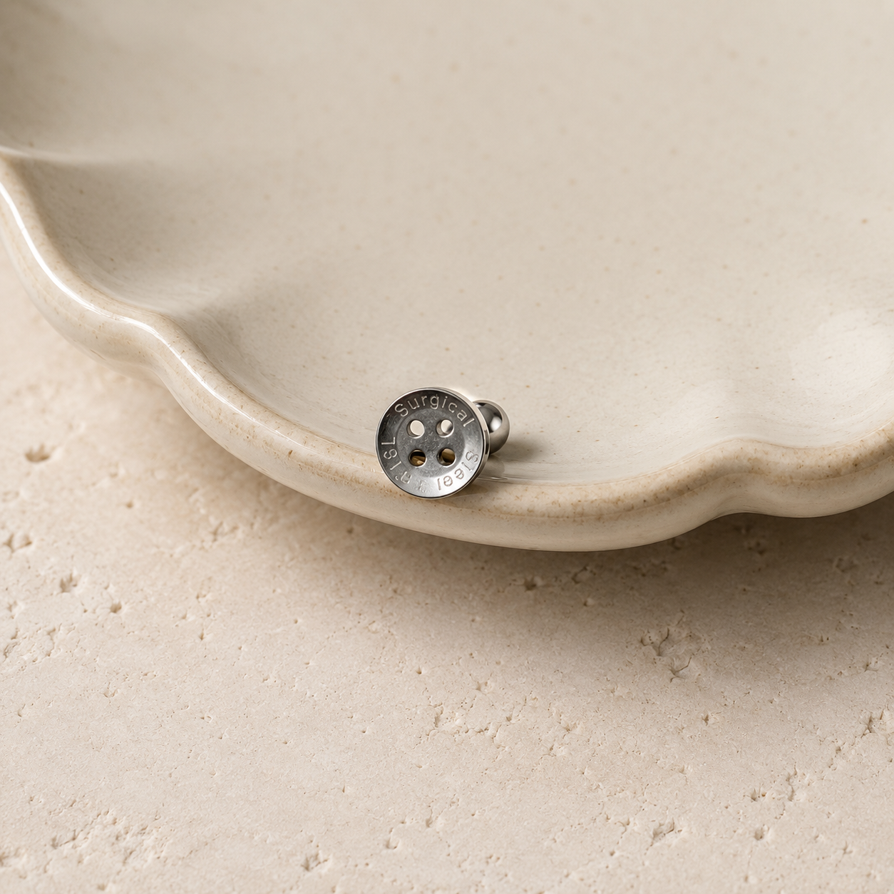 Silver button
