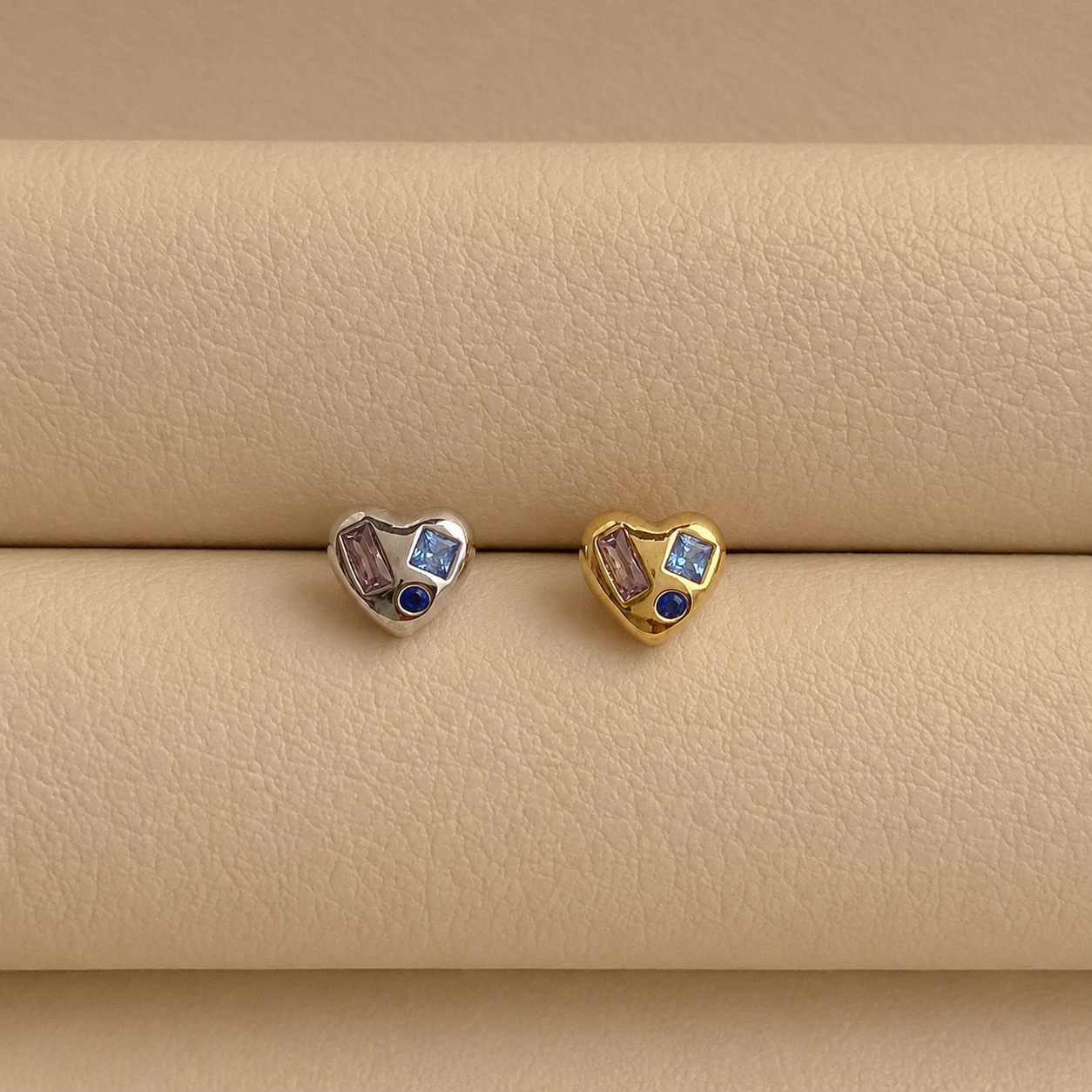 Multi Color CZ Heart