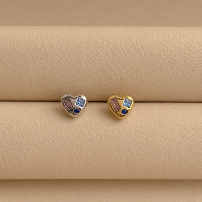 Multi Color CZ Heart