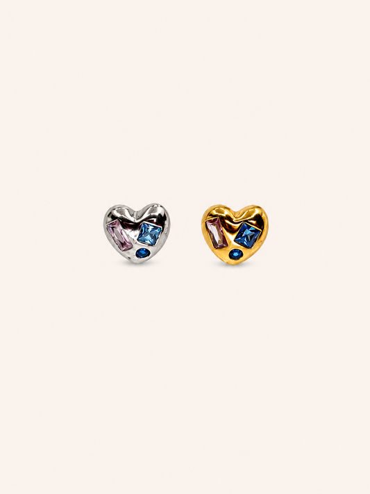Multi Color CZ Heart