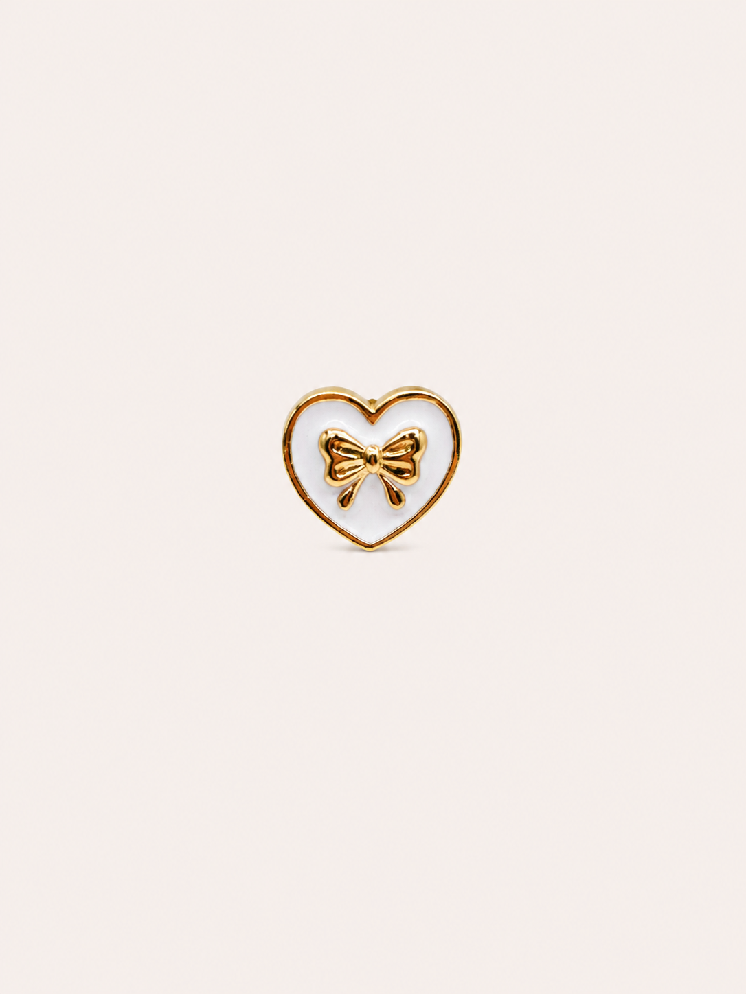 White Heart Bow